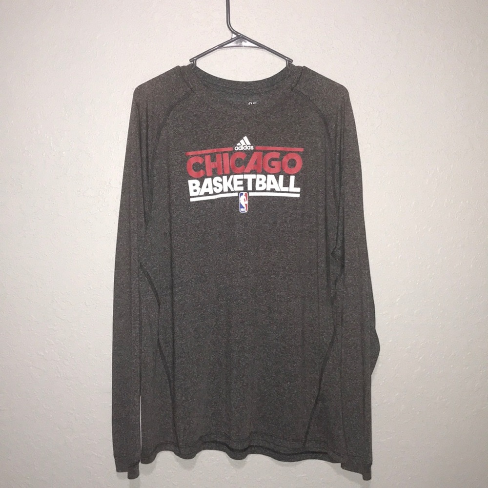 Long Sleeve Adidas Chicago Bulls Active Wear